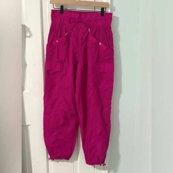 Athleta x Alicia Keys High-Waist Parachute Cargo Pants Size 8 Oversized Baggy